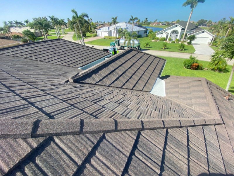 Concrete tile roof