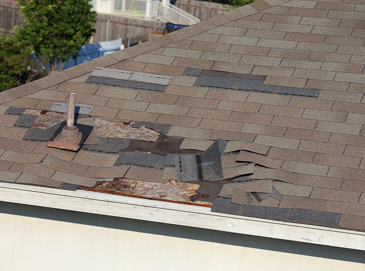 Roof repair work