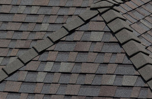 Architectural laminated shingle roof